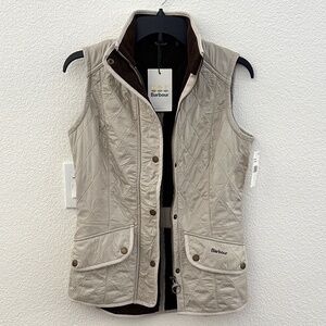 Barbour Women's Cavalry Gilet/Vest (US 4/UK 8) - Stone/Grayish White